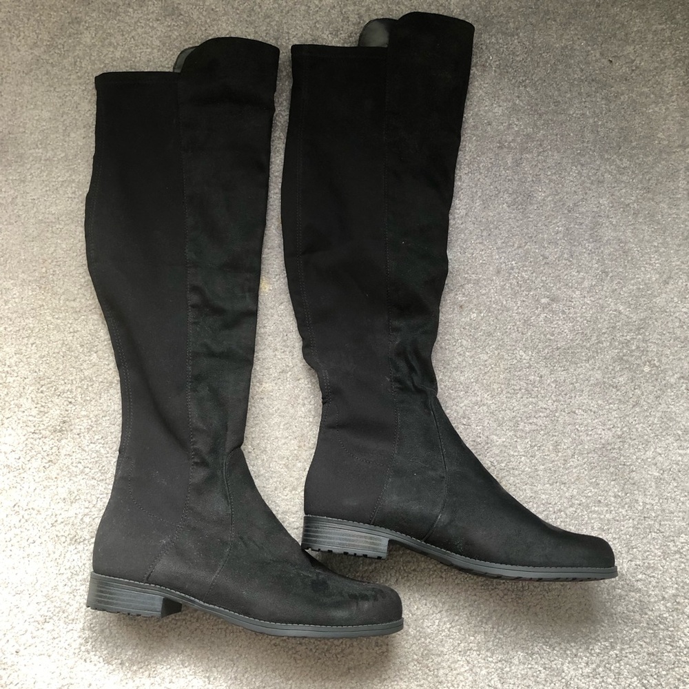 Unisa Black Over-the-Knee Stretch Boots